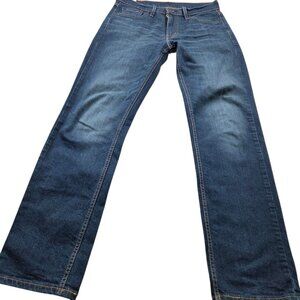 Levis 514 Jeans Mens 30x31 Tag 30x32 Dark Wash Straight Denim